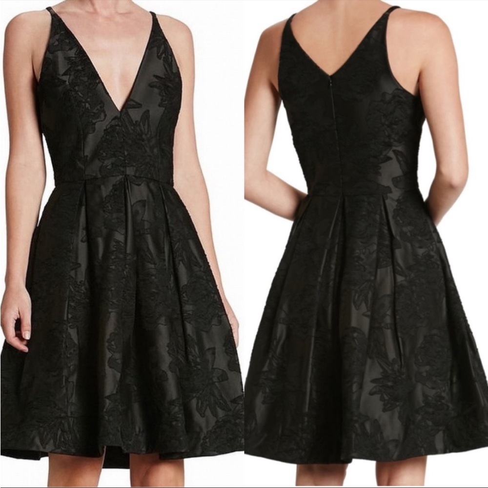 Dress the Population Colette Floral Jacquard Mini Dress